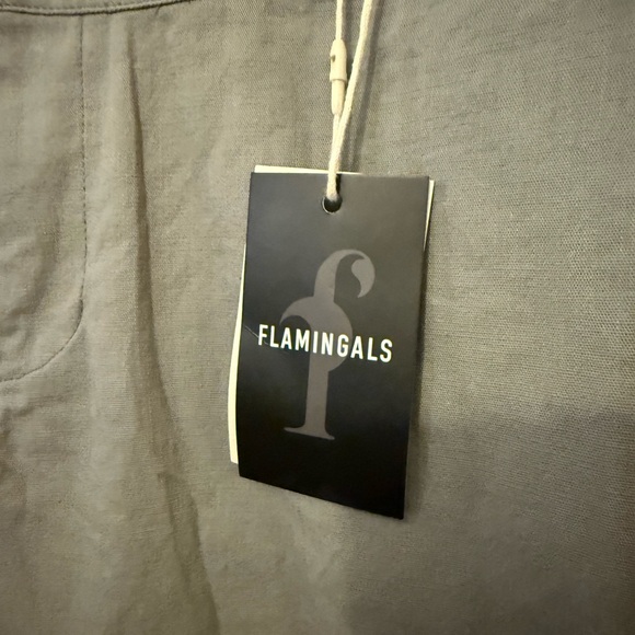 Flamingals Women’s Wide Leg Mud Waist Pant. - Picture 2 of 11